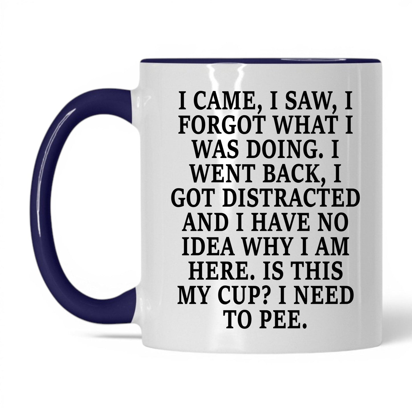 I Forgot What I Was Doing Mug – 11oz White/Midnight Blue Mug
