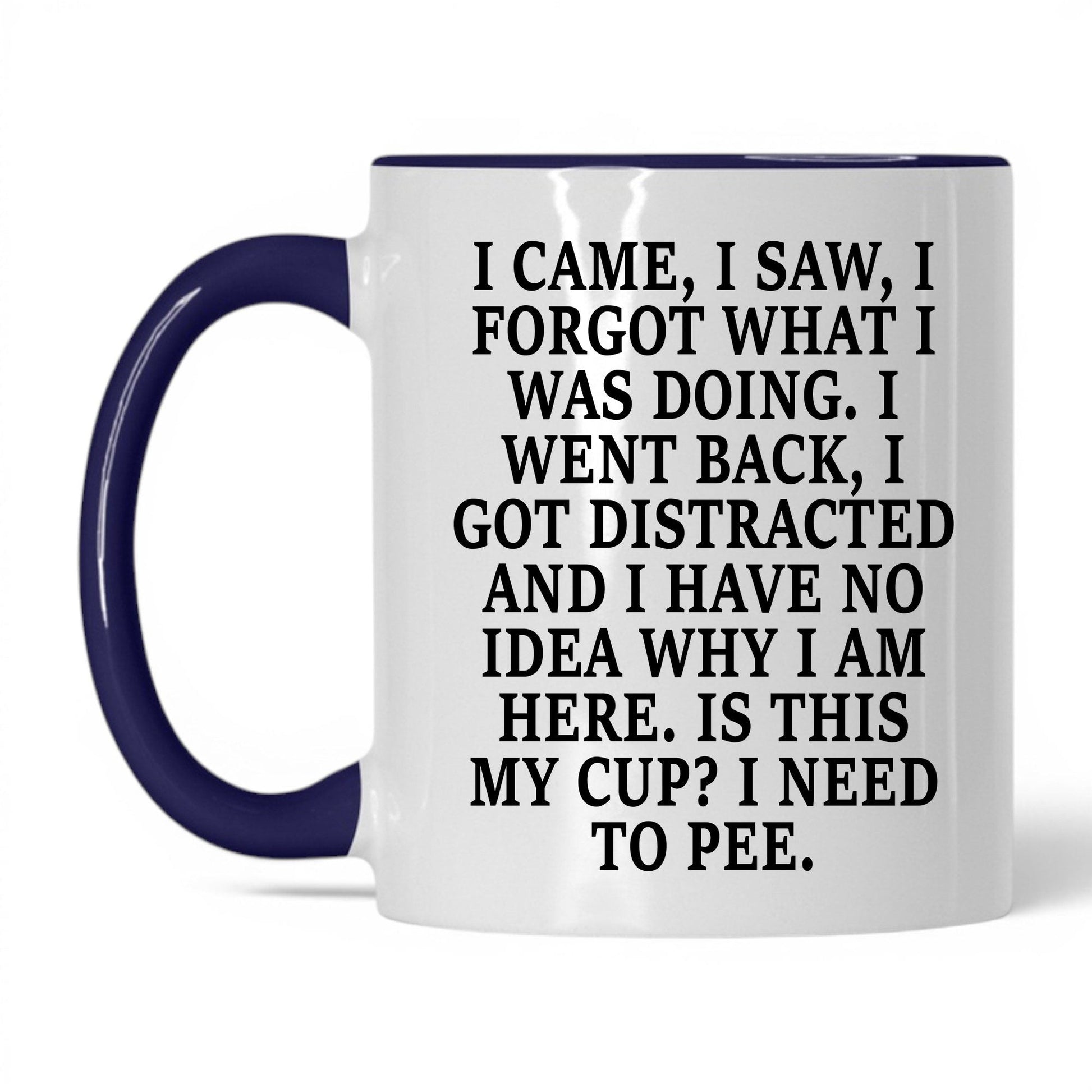 I Forgot What I Was Doing Mug – 11oz White/Midnight Blue Mug