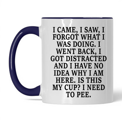 I Forgot What I Was Doing Mug – 11oz White/Midnight Blue Mug
