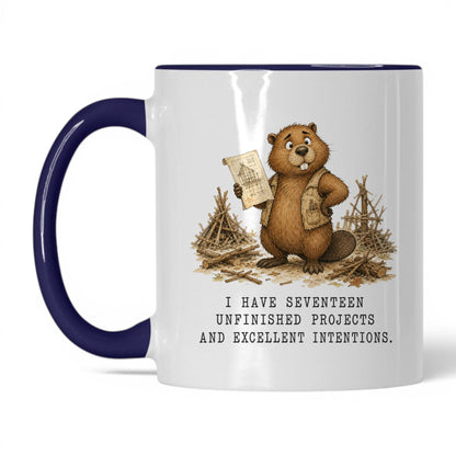 Unfinished Projects Beaver Coffee Mug