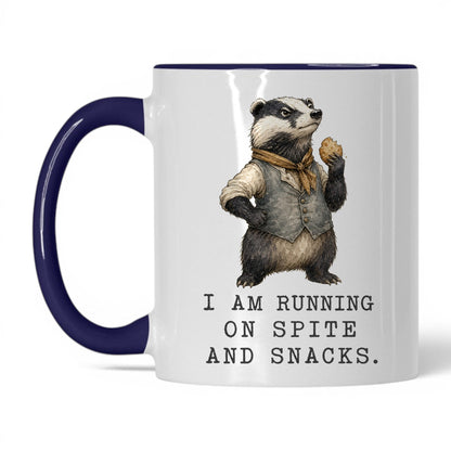 Spite and Snacks Badger Coffee Mug