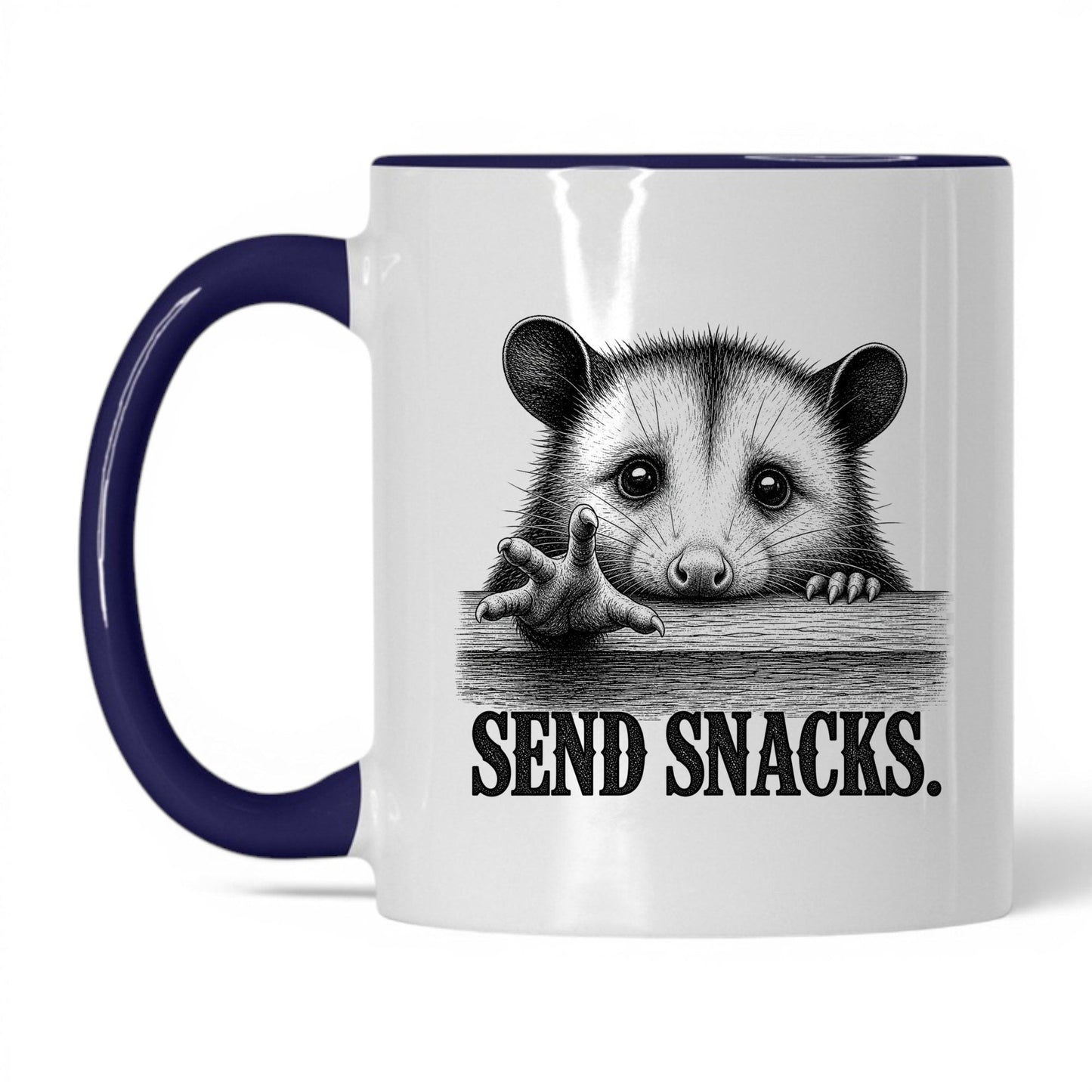 Send Snacks Opossum Coffee Mug