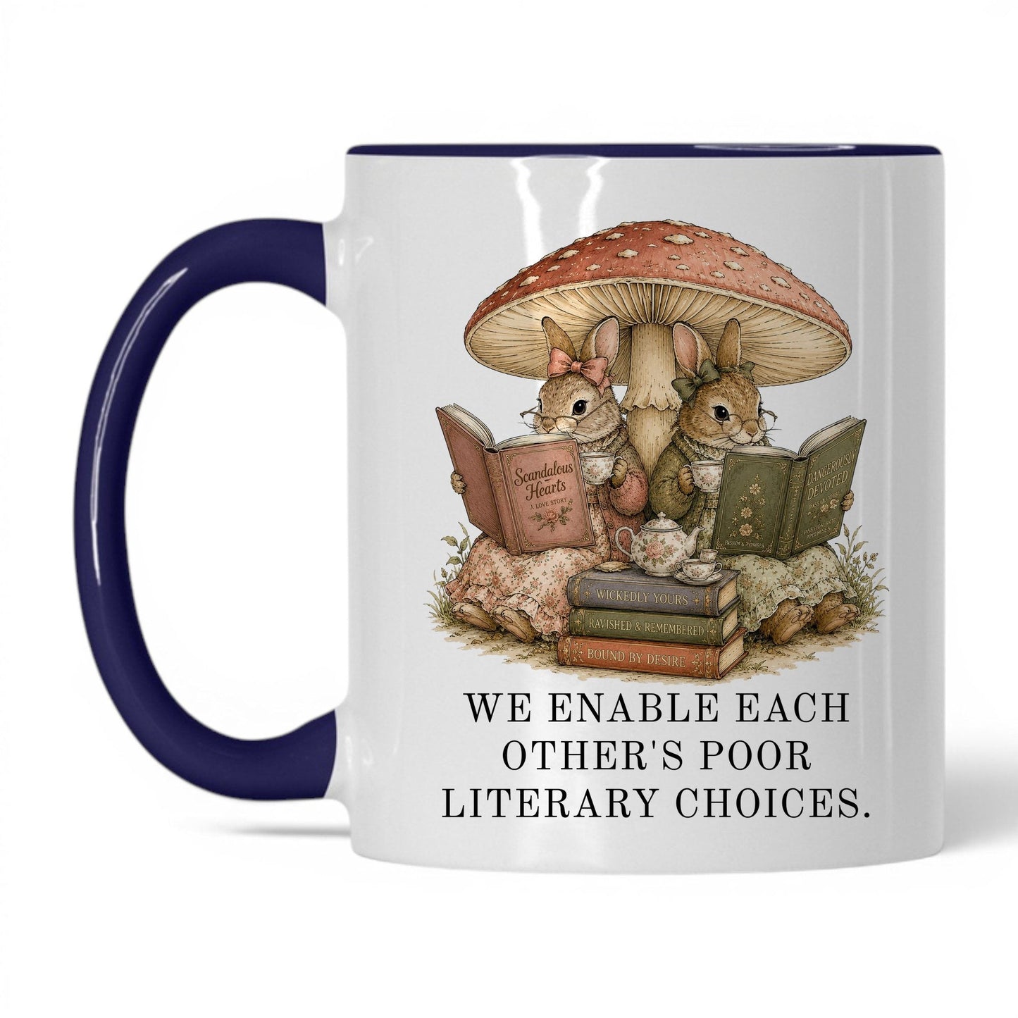 Poor Literary Choices Mug – 11oz White/Midnight Blue Mug