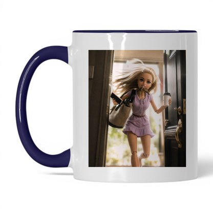 On My Way Doll Face Coffee Mug