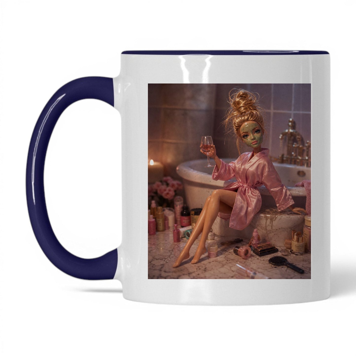 Self-Care Doll Face Coffee Mug
