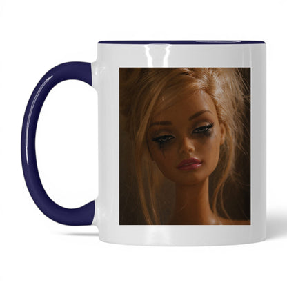 Exhausted Doll Face Coffee Mug