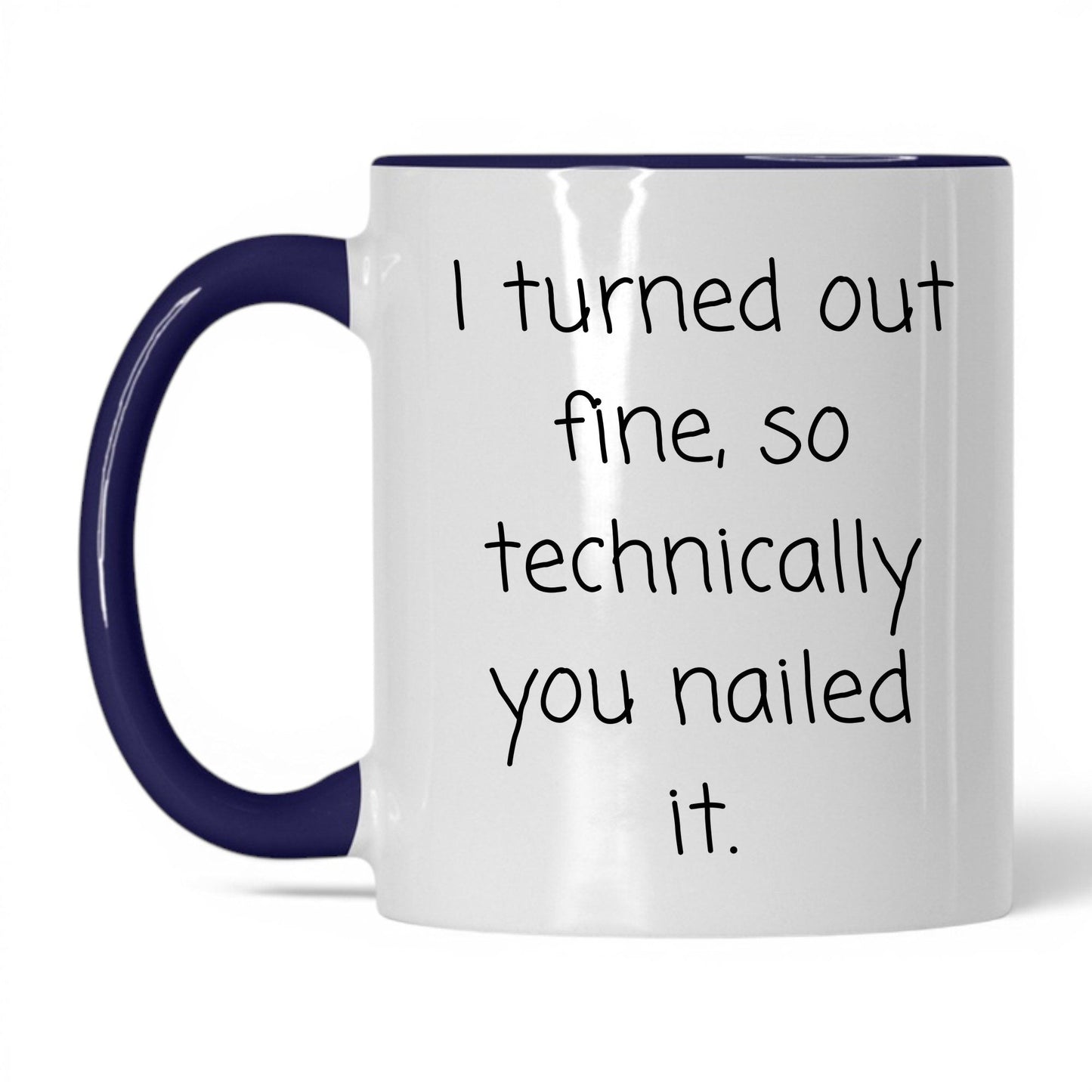 You Nailed It Mug – 11oz White/Midnight Blue Mug