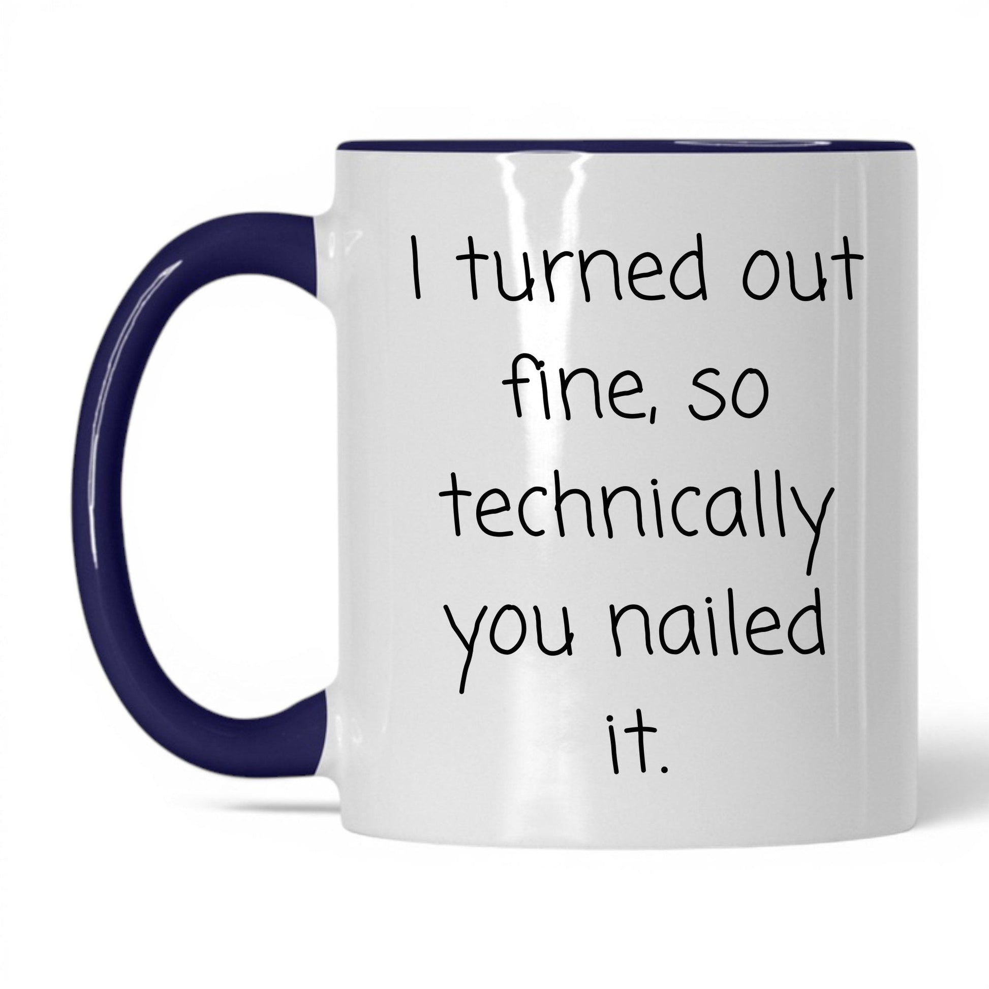 You Nailed It Mug – 11oz White/Midnight Blue Mug