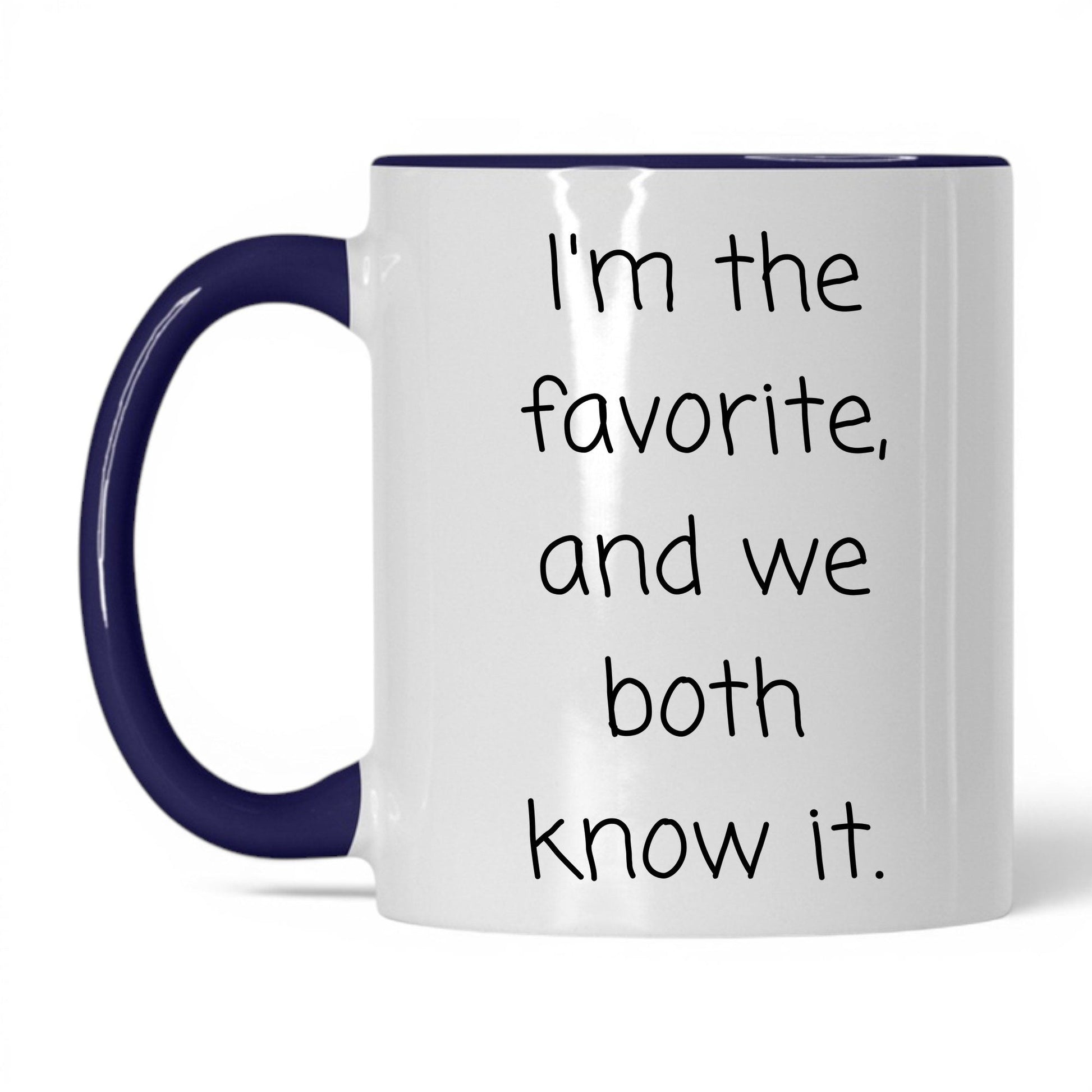 We Both Know It Mug – 11oz White/Midnight Blue Mug