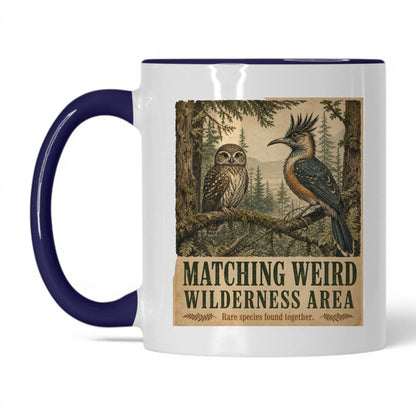 Matching Weird Wilderness Area Mug – 11oz White/Midnight Blue Mug
