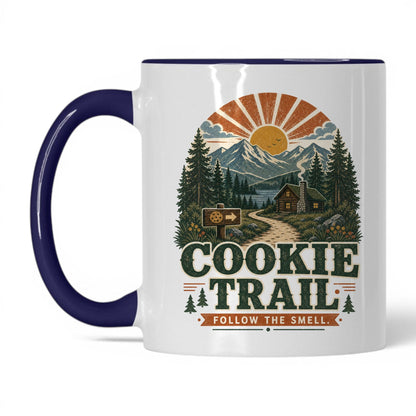 Cookie Trail Mug – 11oz White/Midnight Blue Mug