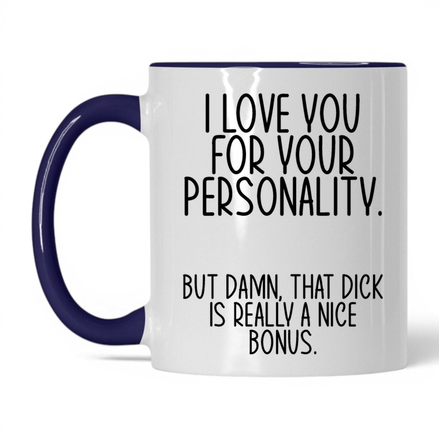 The Bonus Is Really Nice Mug – 11oz White/Midnight Blue Mug