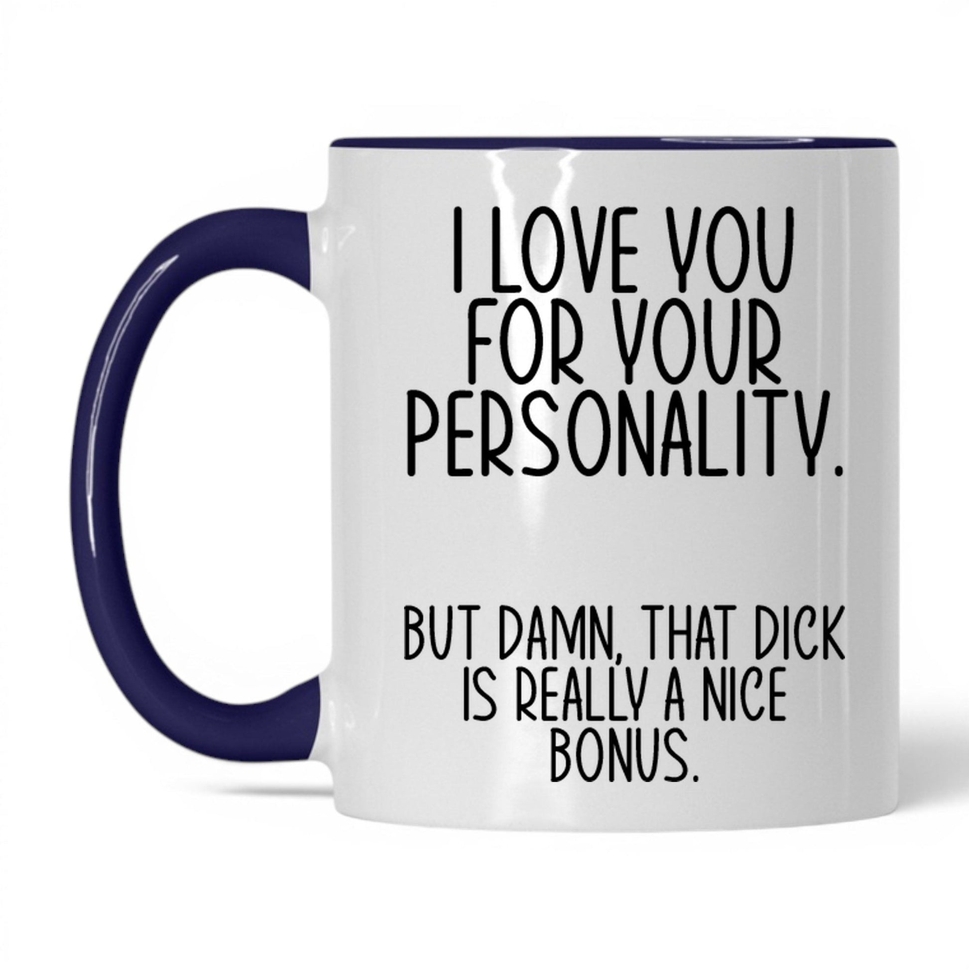 The Bonus Is Really Nice Mug – 11oz White/Midnight Blue Mug