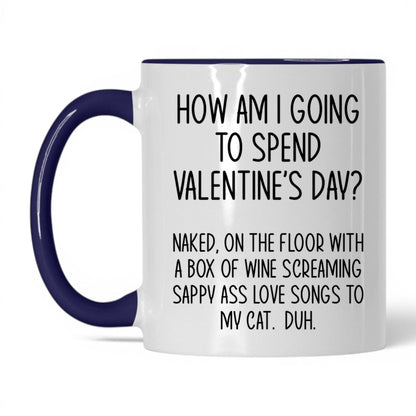 Wine and Screaming Into the Void Mug – 11oz White/Midnight Blue Mug