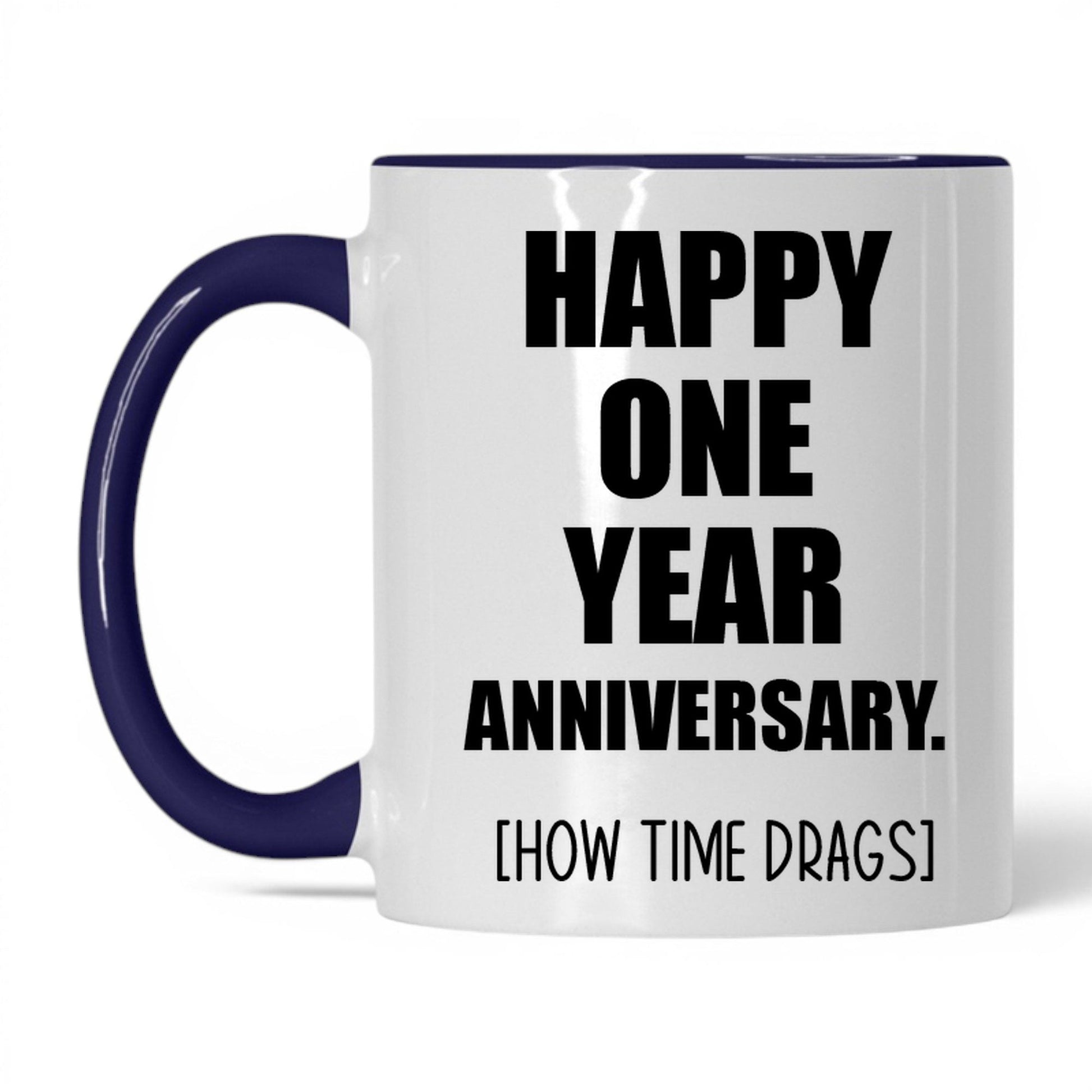 Happy Anniversary How Many Drinks Mug – 11oz White/Midnight Blue Mug