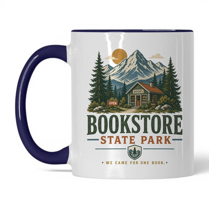 Bookstore State Park Mug – 11oz White/Midnight Blue Mug