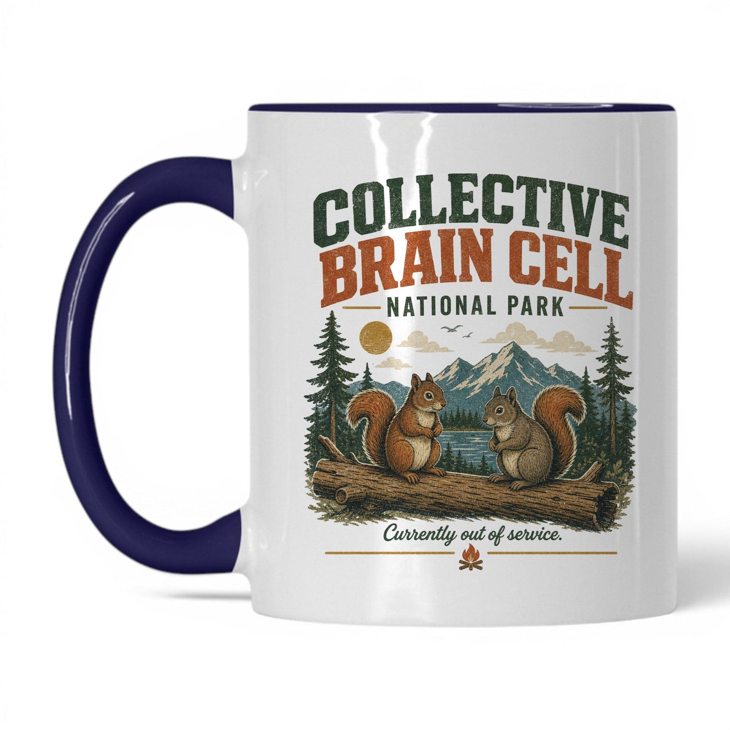 Collective Brain Cell National Park Mug – 11oz White/Midnight Blue Mug