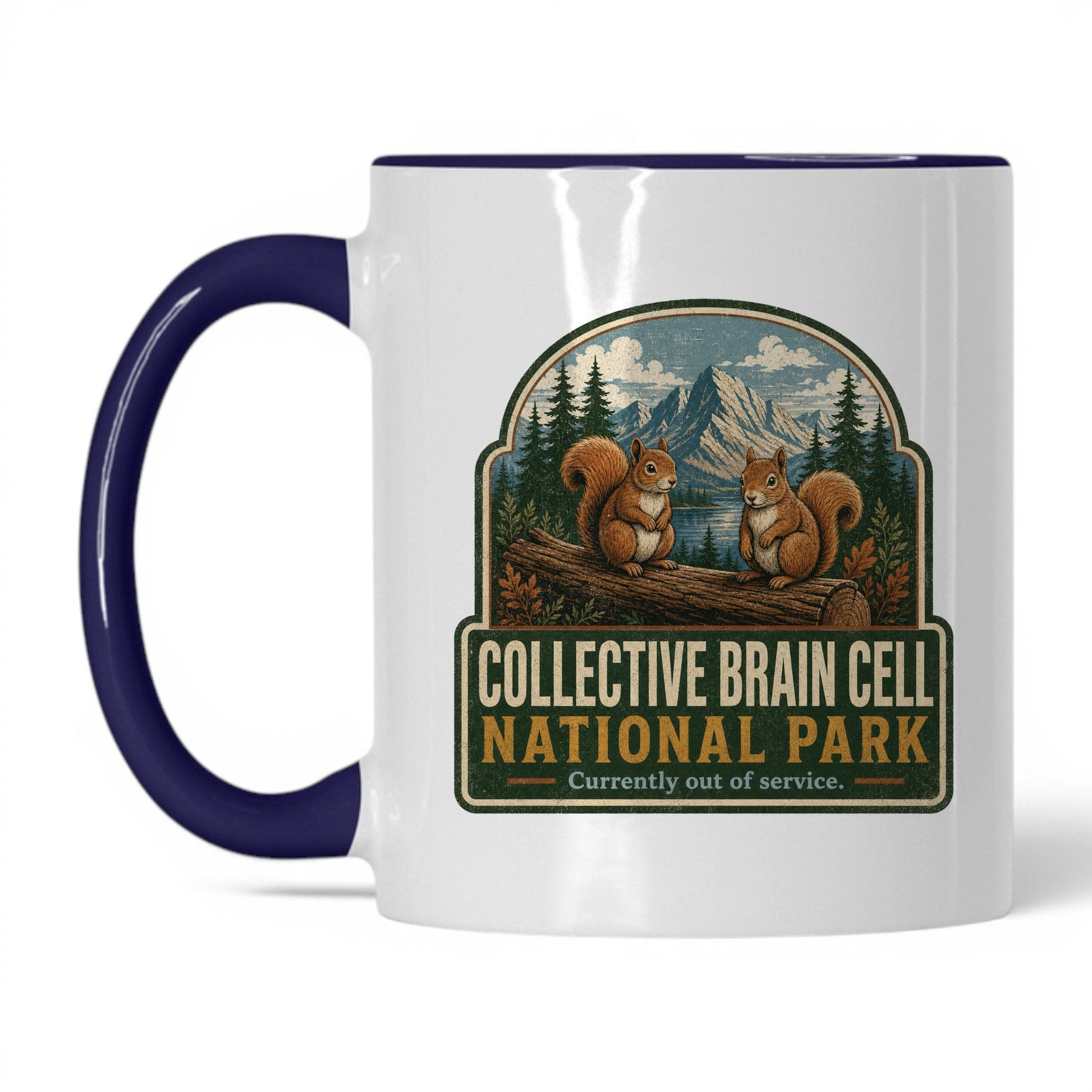 Collective Brain Cell Park Mug – 11oz White/Midnight Blue Mug