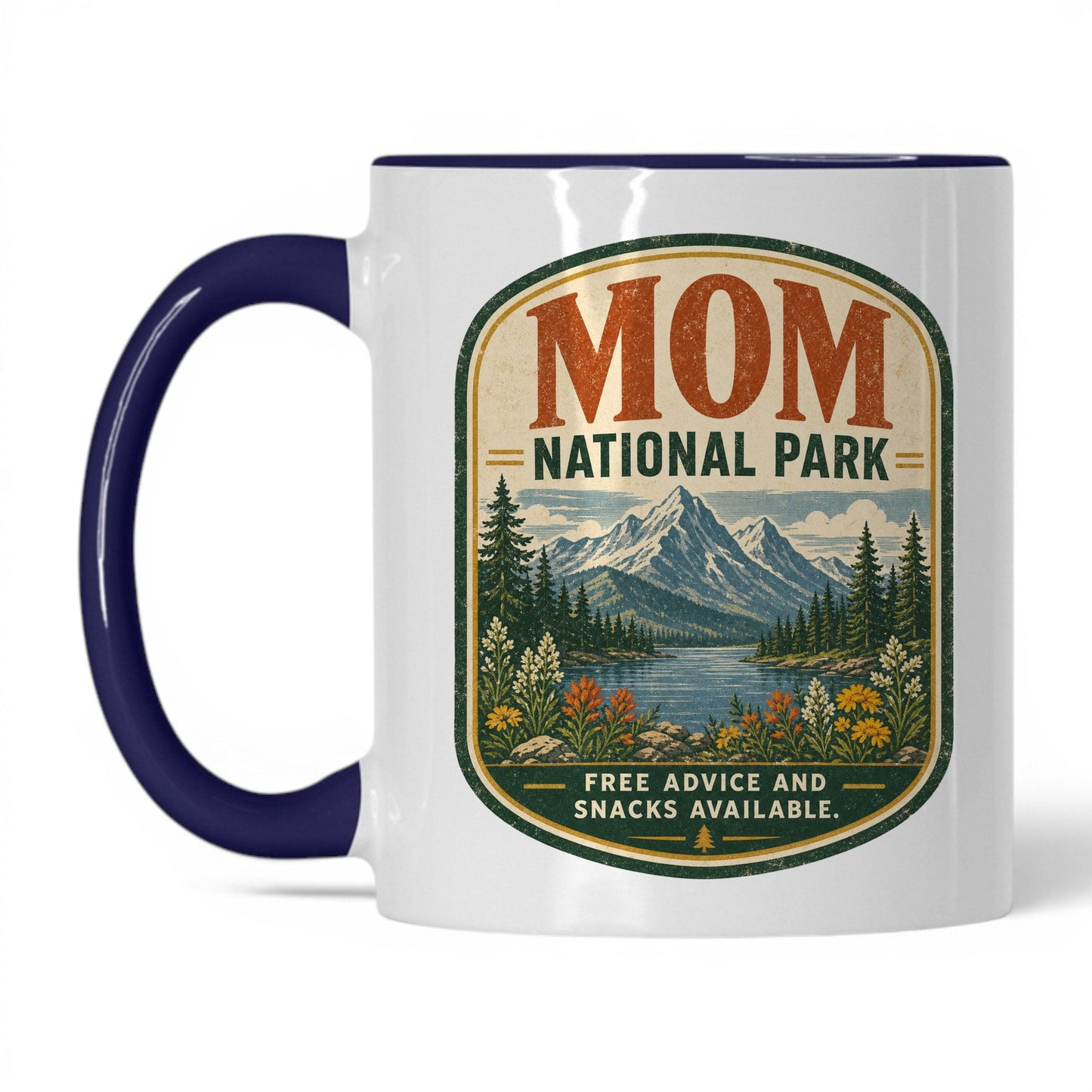 Mom National Park Mug – 11oz White/Midnight Blue Mug