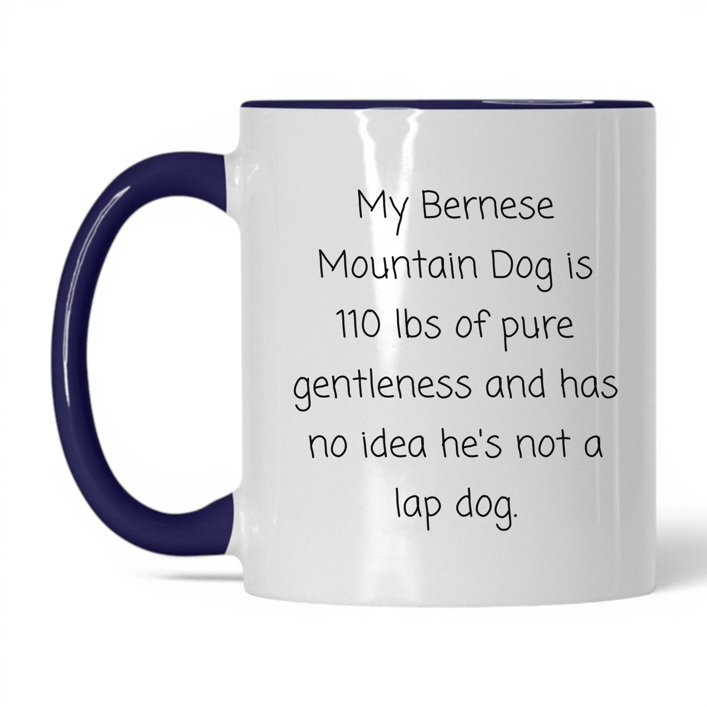 Bernese Mountain Dog Mug – 11oz White/Midnight Blue Mug