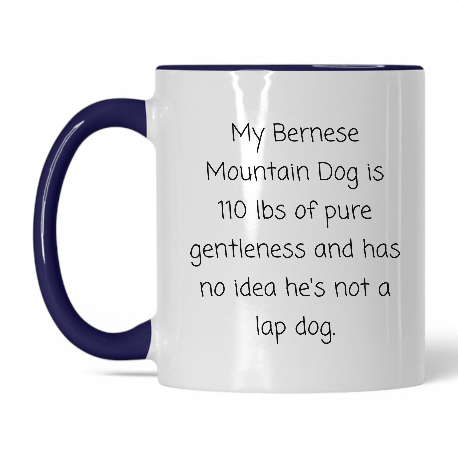 Bernese Mountain Dog Mug – 11oz White/Midnight Blue Mug
