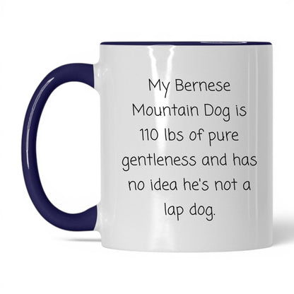Bernese Mountain Dog Mug – 11oz White/Midnight Blue Mug