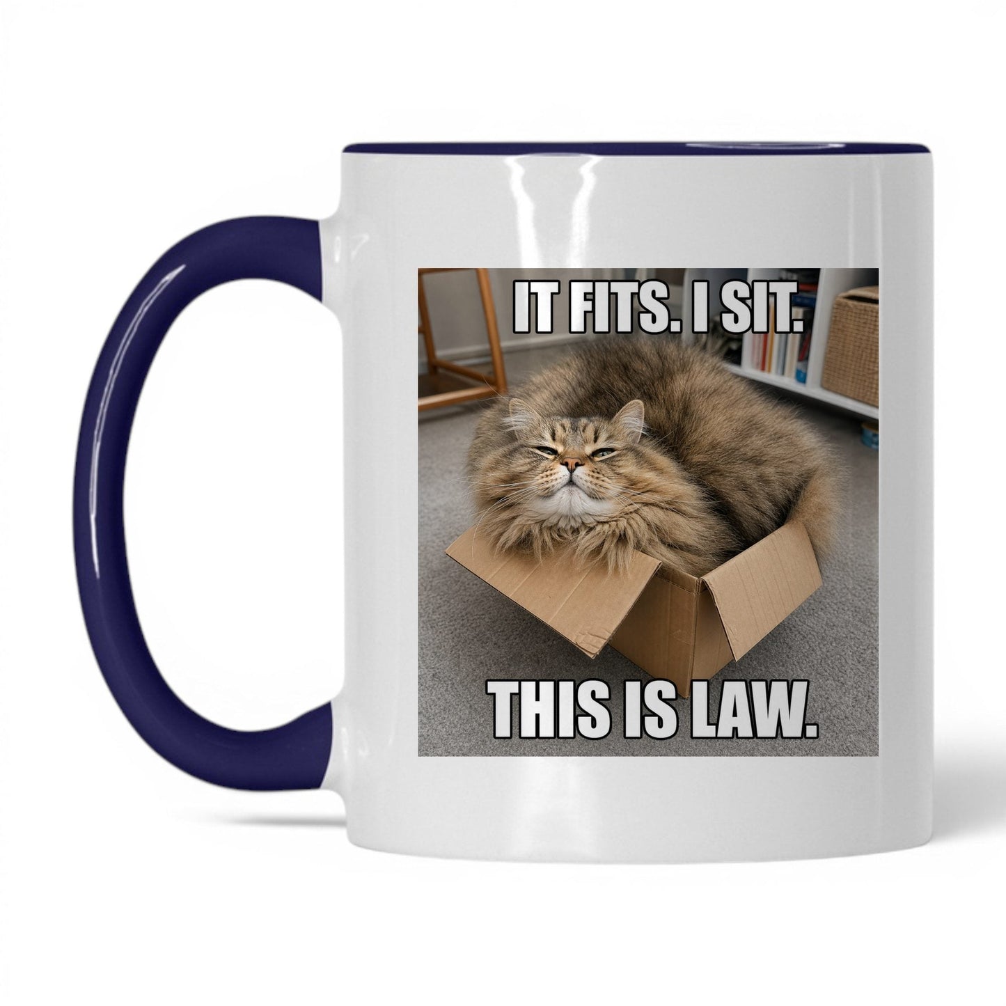 It Fits I Sit Cat Coffee Mug
