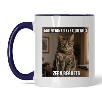 Maintained Eye Contact Cat Coffee Mug