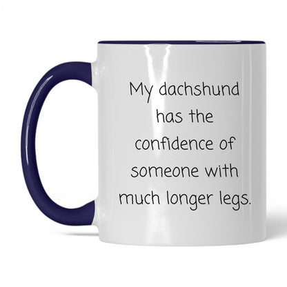 Dachshund Dog Mom Mug – 11oz White/Midnight Blue Mug