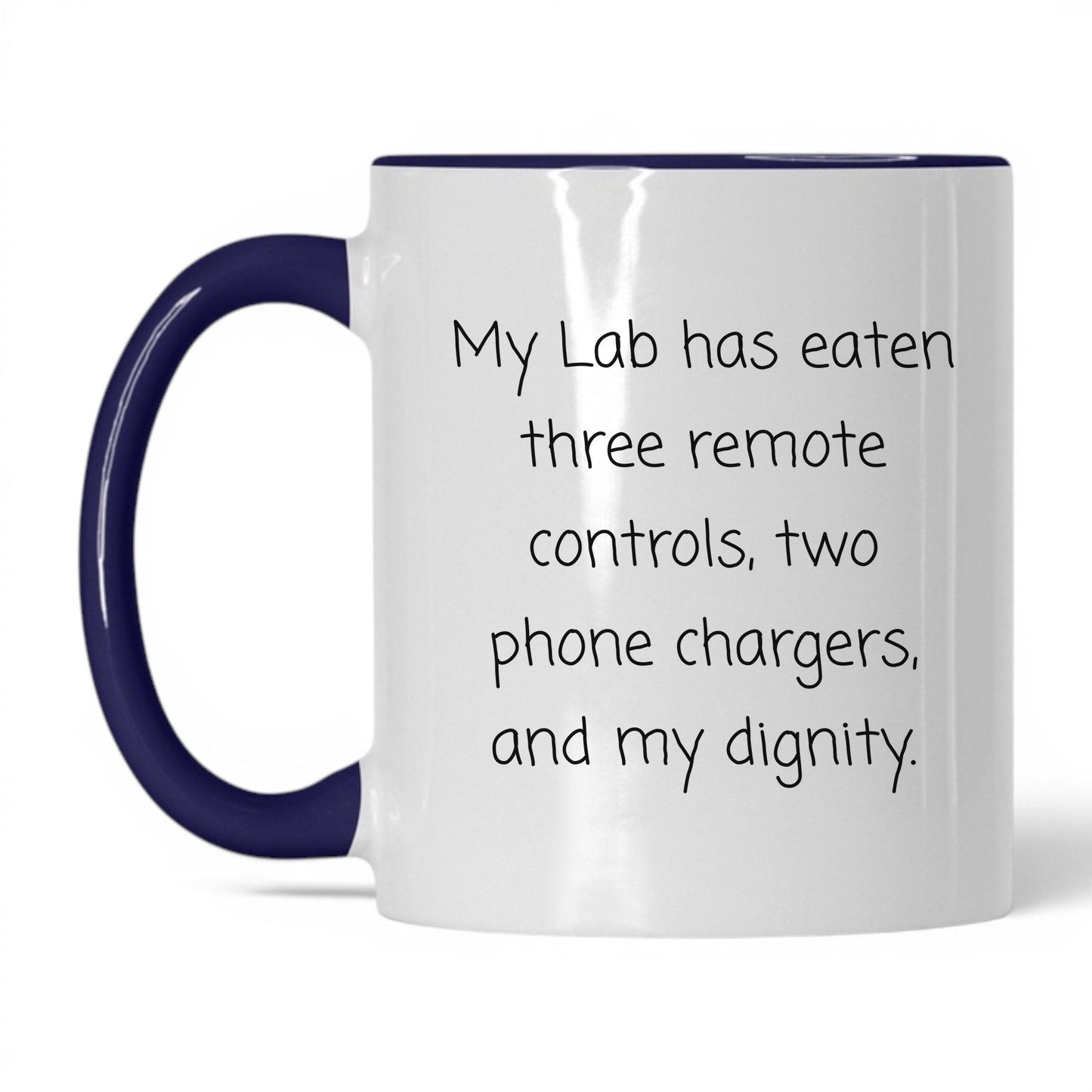 Labrador Dog Mom Mug – 11oz White/Midnight Blue Mug