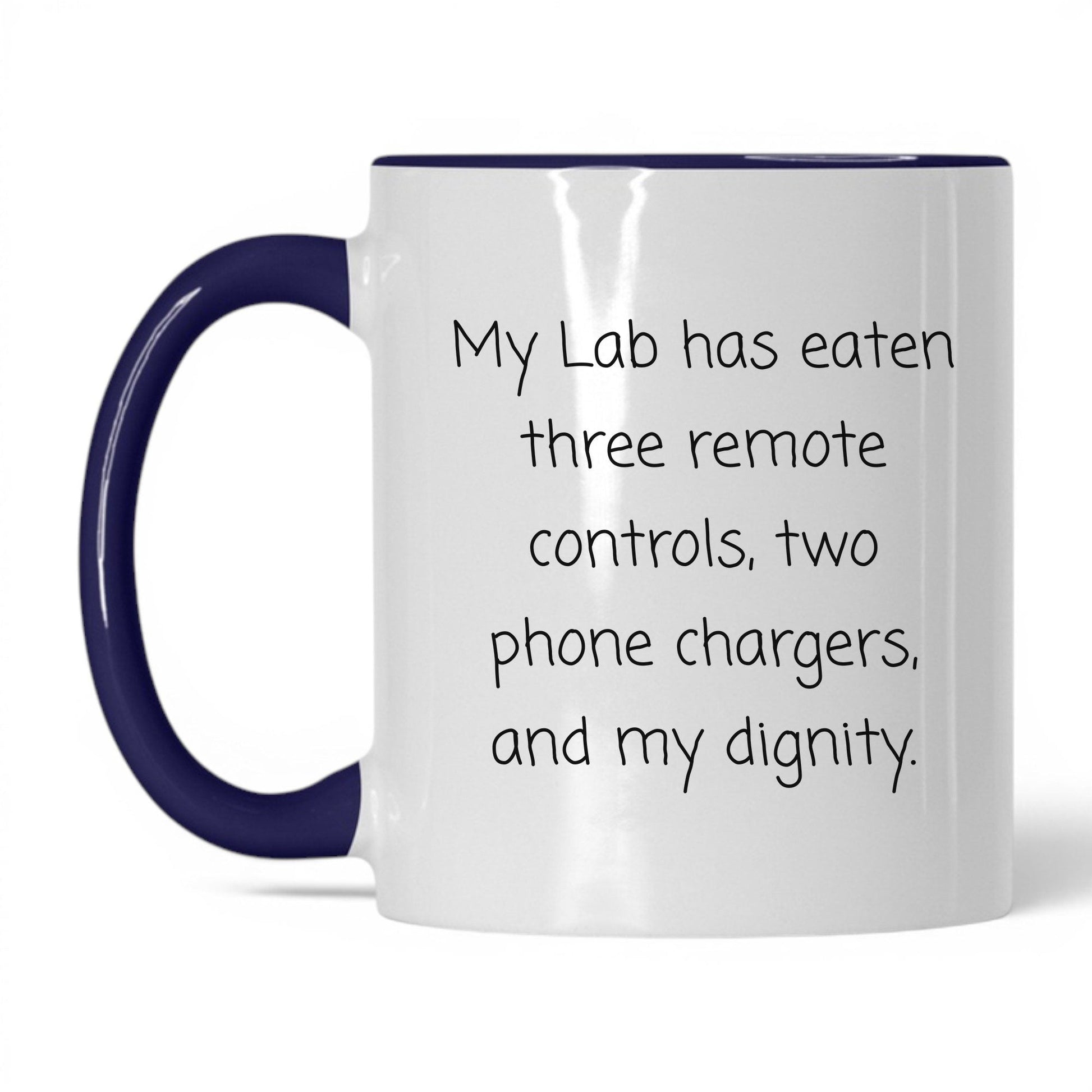 Labrador Dog Mom Mug – 11oz White/Midnight Blue Mug