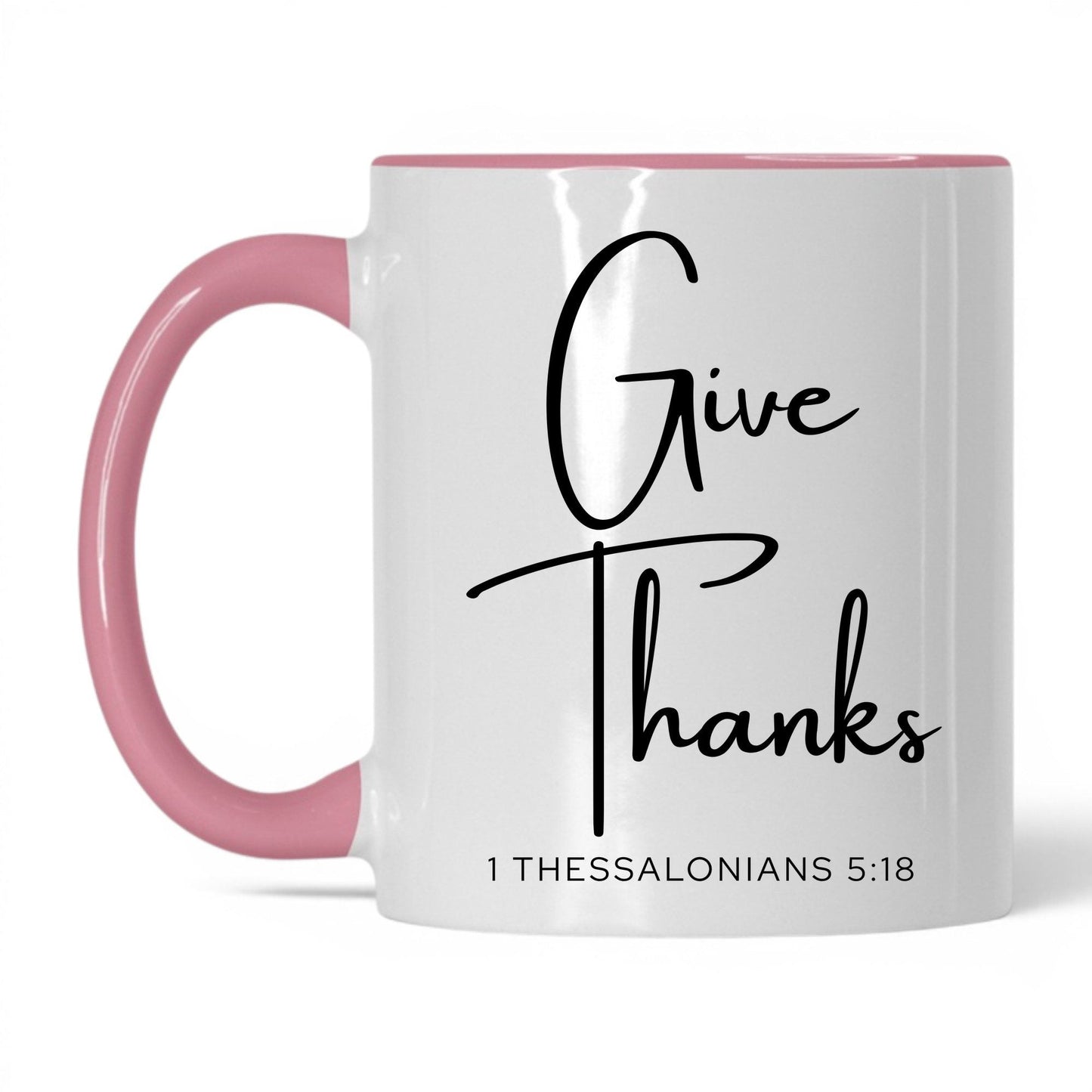 Give Thanks Mug – 11oz White/Midnight Blue Mug
