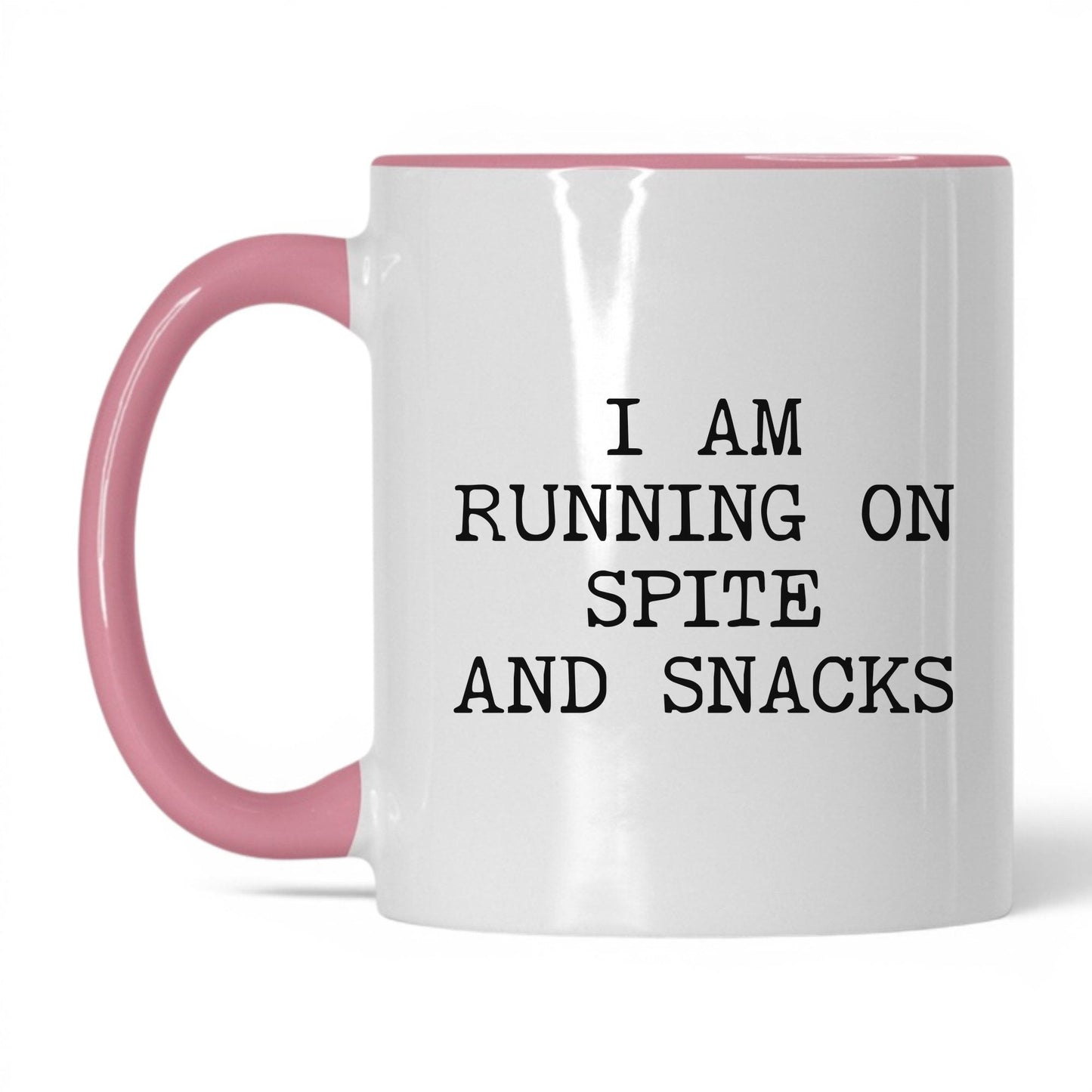 Running on Spite and Snacks Coffee Mug