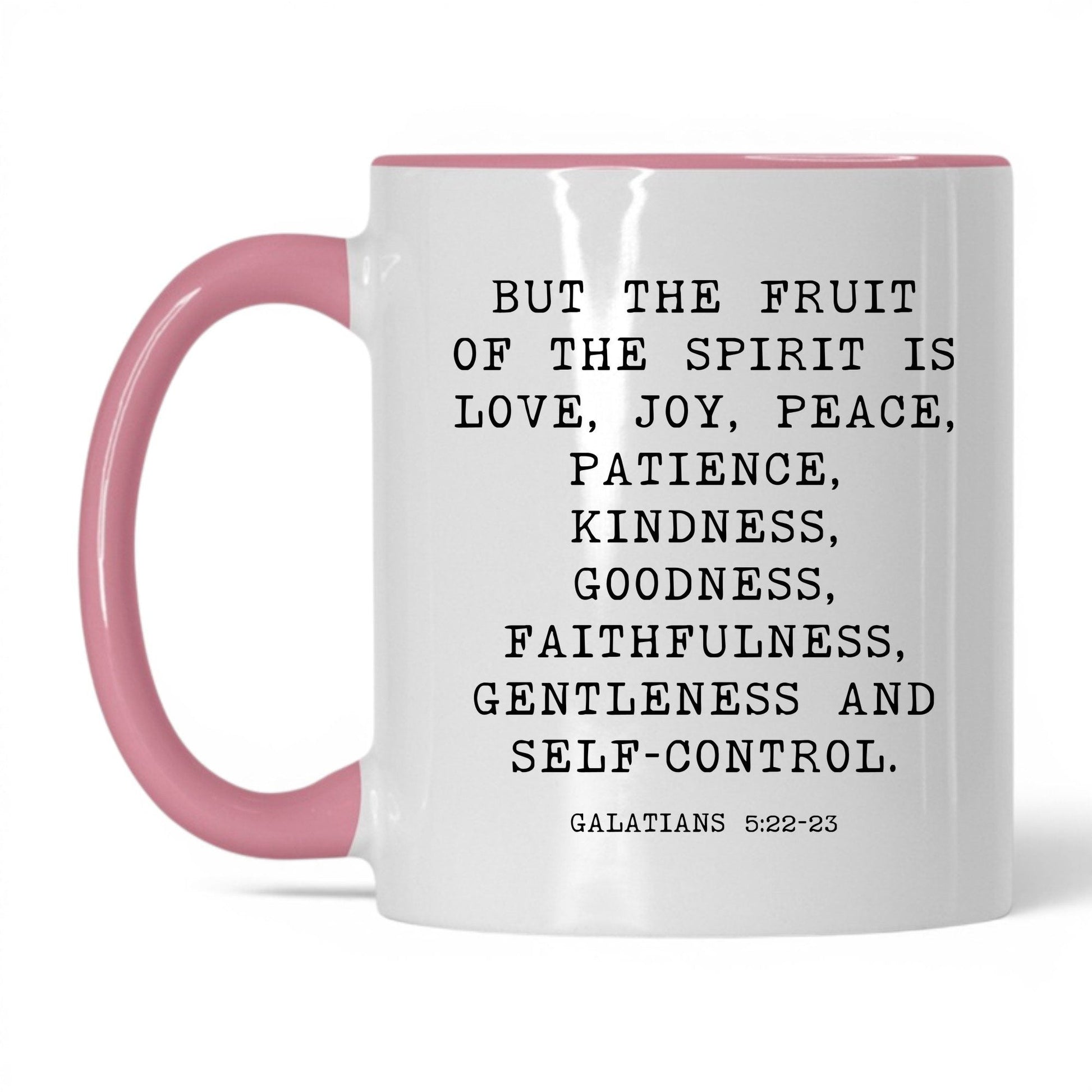 Fruit of the Spirit Mug – 11oz White/Pink Mug