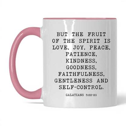 Fruit of the Spirit Mug – 11oz White/Pink Mug