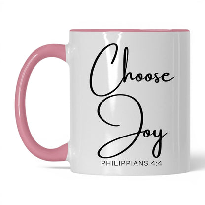 Choose Joy Mug – 11oz White/Midnight Blue Mug