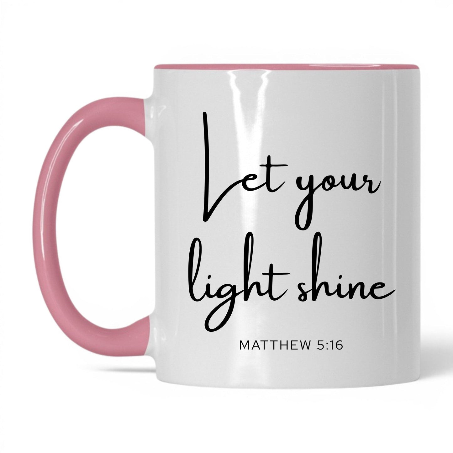 Let Your Light Shine Mug – 11oz White/Midnight Blue Mug