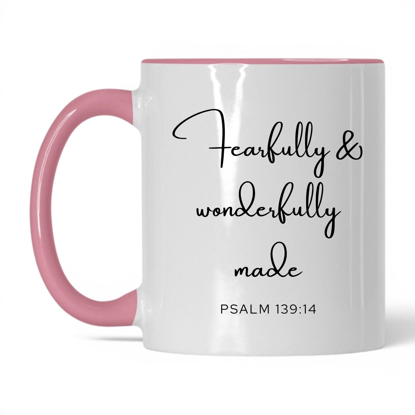 Fearfully and Wonderfully Made Mug – 11oz White/Midnight Blue Mug