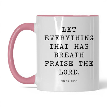 Praise the Lord Mug – 11oz White/Midnight Blue Mug