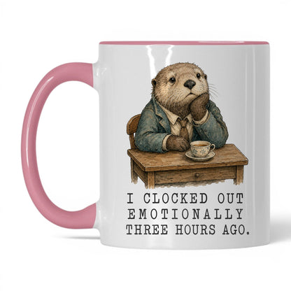 Clocked Out Otter Coffee Mug