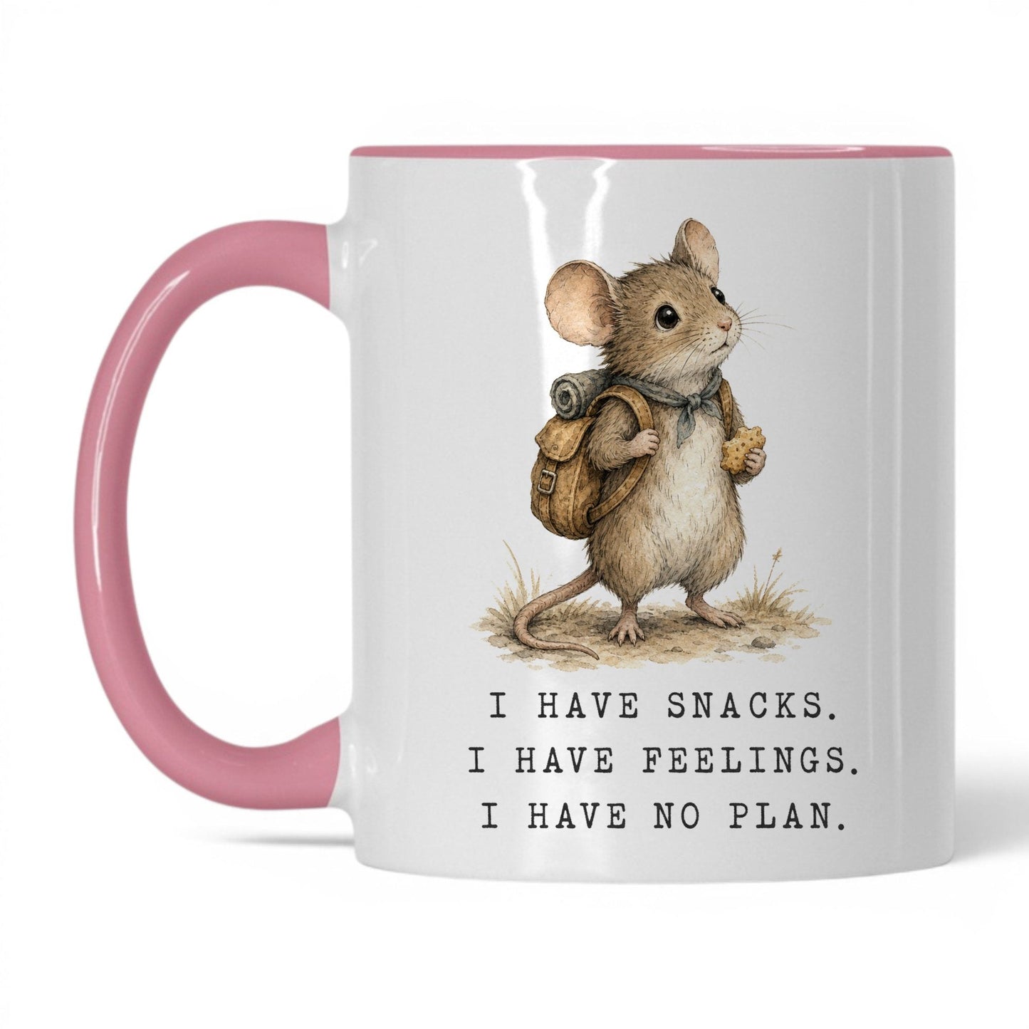 Snacks Feelings No Plan Mouse Coffee Mug
