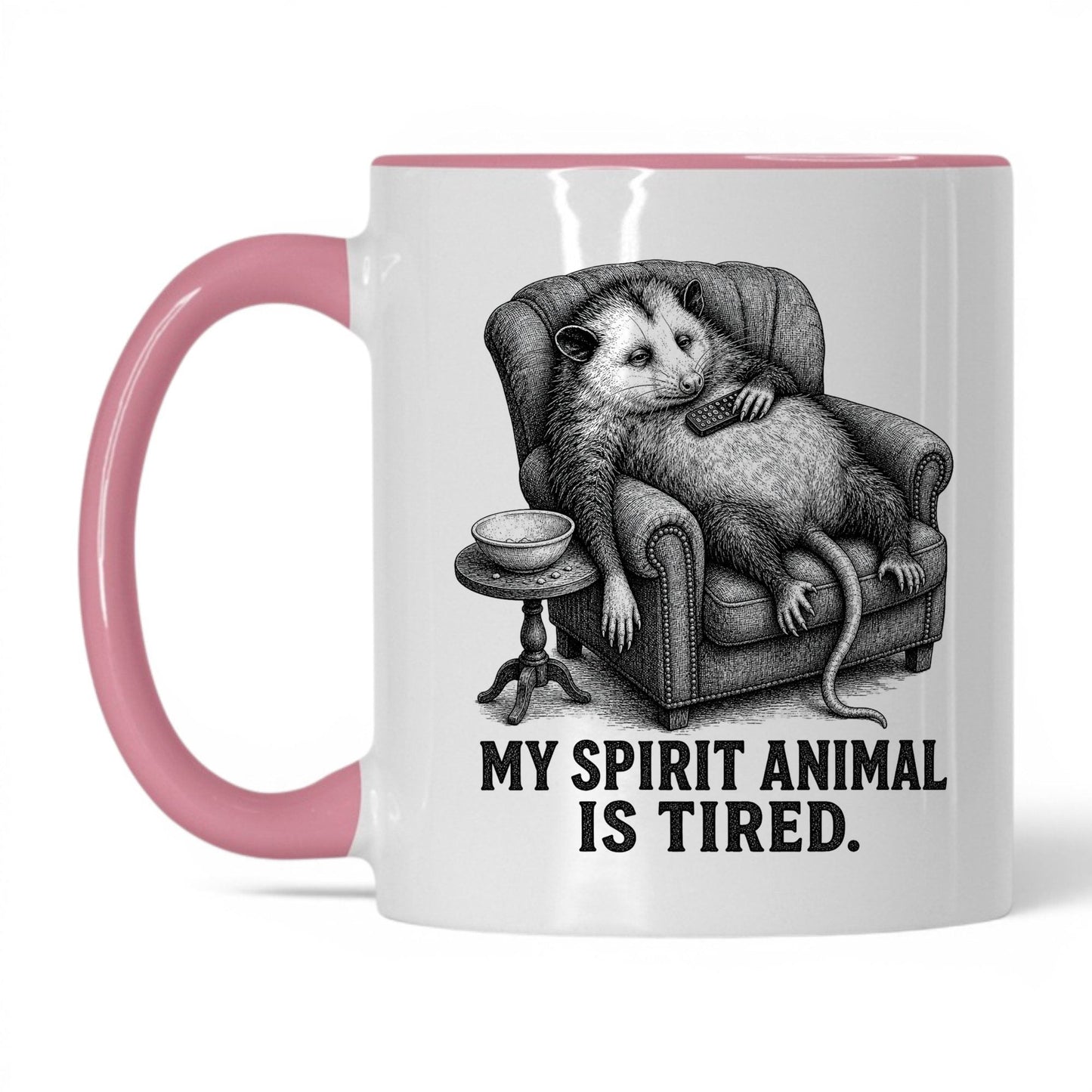 My Spirit Animal Is Tired Opossum Mug
