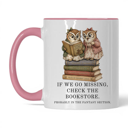If We Go Missing Mug – 11oz White/Pink Mug