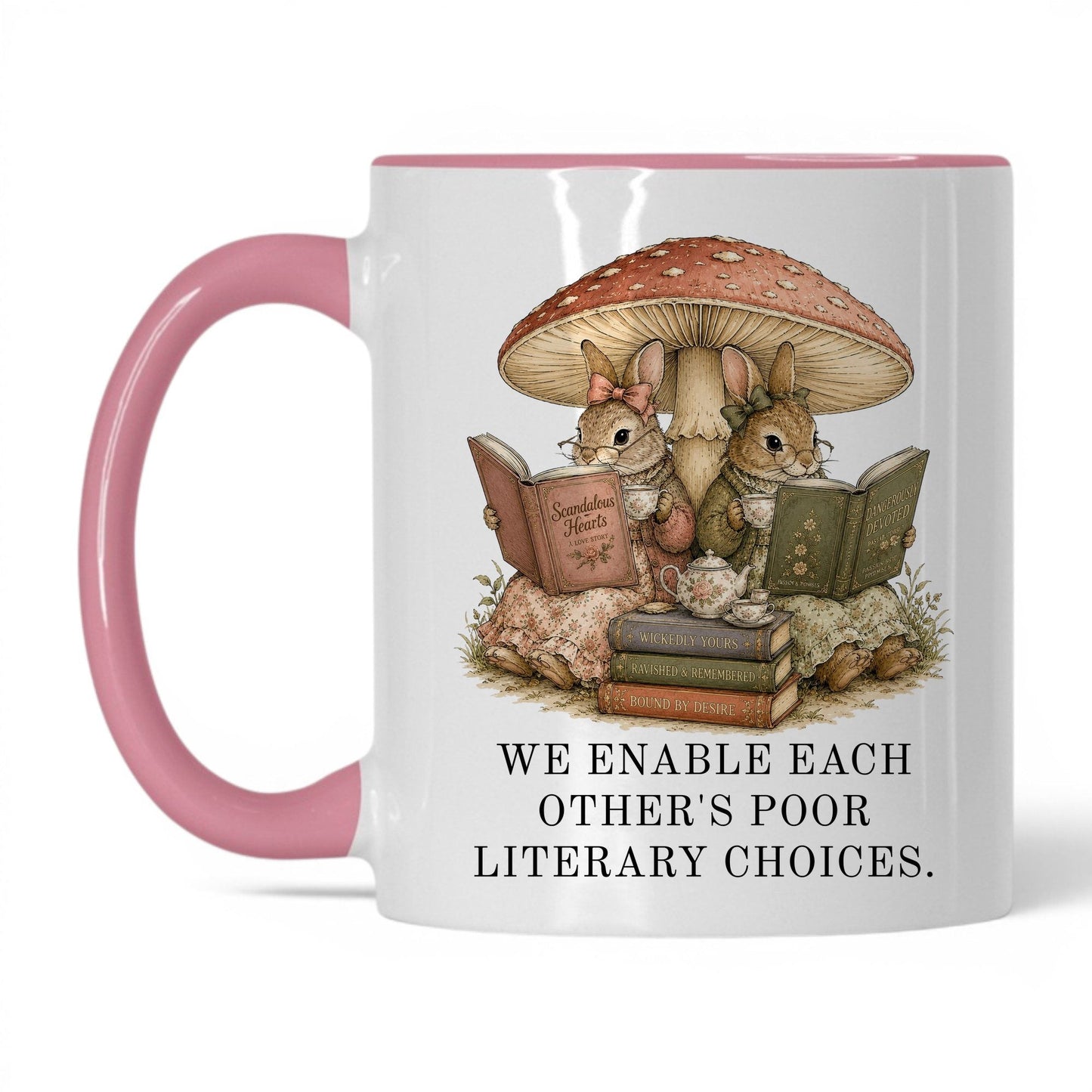 Poor Literary Choices Mug – 11oz White/Pink Mug