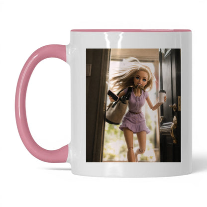On My Way Doll Face Coffee Mug