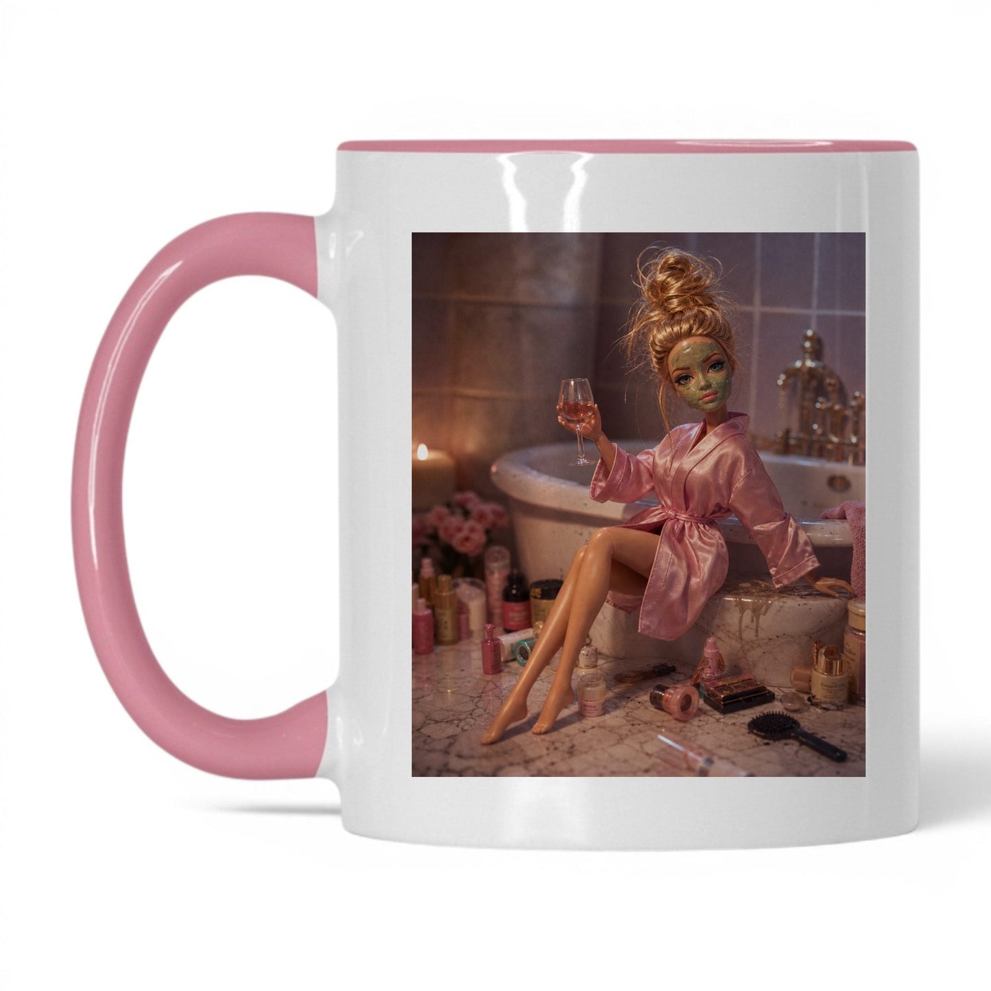 Self-Care Doll Face Coffee Mug