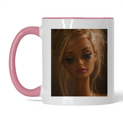 Exhausted Doll Face Coffee Mug