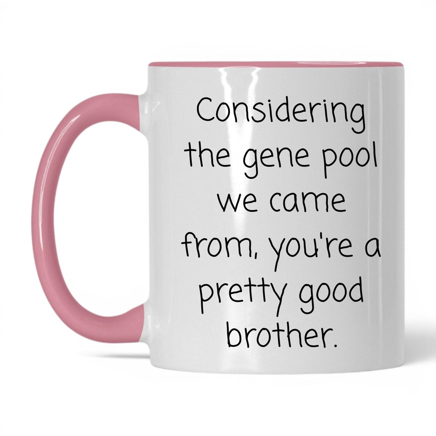Pretty Good Gene Pool Mug – 11oz White/Pink Mug