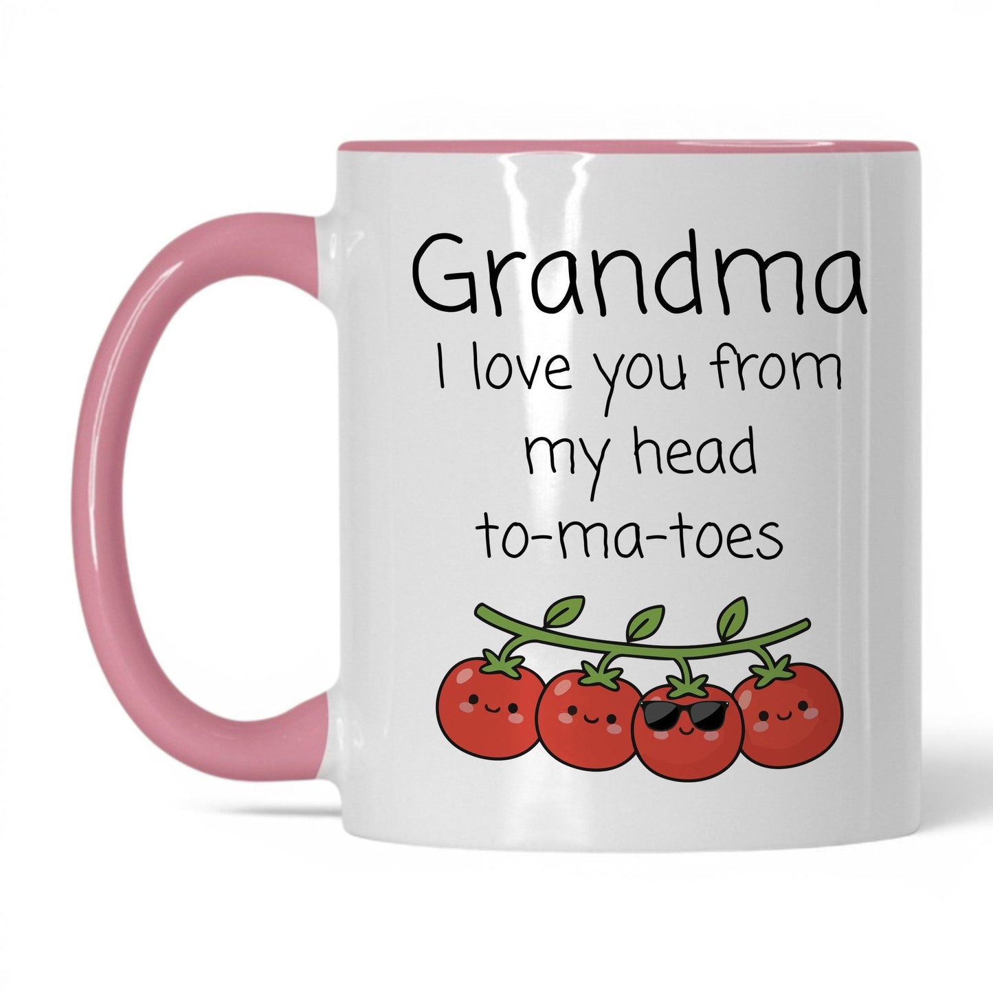 Grandma to Ma Toes Mug – 11oz White/Pink Mug