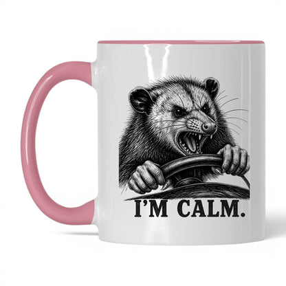 I'm Calm Opossum Coffee Mug